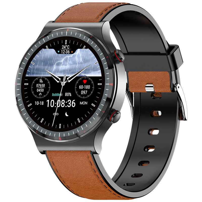 BEARSCOME BCG08 ECG Oxygène sanguin Fréquence cardiaque Surveillance de la santé Montre intelligente, Sommeil, Soins féminins, Imperméable, Réception de message/appelant
