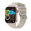 Bearscome Pro 6 ECG blood glucose Intelligent micro-physical examination Stress monitoring Smartwatch - Beige Silicone