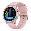 BEARSCOME PRO 7 ECG Blood Sugar 30s Intelligent Micro Examination Blood oxygen Monitoring Health Smartwatch - Pink
