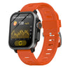 BEARSCOME VEE PRO Rugged Sports Smartwatch for Body composition /ECG/ Blood sugar/Blood pressure/heart rate monitoring - VEE Orange Silicone