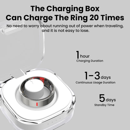 Bearscome R03 Blood Sugar Blood Pressure Blood oxygen HRV Sleep Monitoring Waterproof Smart Ring