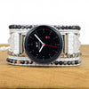 Imperial Stone Bead Hand-Woven Watch With Bohemian Style - Black and White