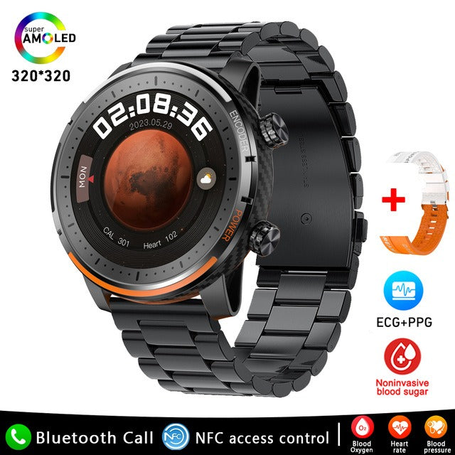 Bearscome ECG＋PPG Blood glucose Blood Pressure Sleep monitor Exercise mode smartwatch