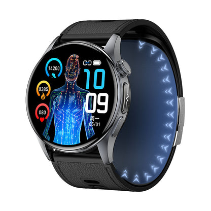 Bearscome Max 6 High-end Flagship Air Pump Blood Pressure ECG Blood Sugar Blood Oxygen Monitoring SmartWatch