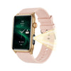 Bearscome Flashlight Blood Sugar Blood Pressure Blood oxygen Sleep Monitoring Waterproof Smartwatch - Pink