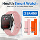 BEARSCOME VEE Bluetooth appel ECG/EKG oxygène sanguin fréquence cardiaque surveillance de la glycémie musique SmartWatch 