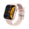 Bearscome BCF57 glycémie pression artérielle fréquence cardiaque oxygène sanguin surveillance du sommeil montre intelligente étanche - F57 Doré/Silicone rose