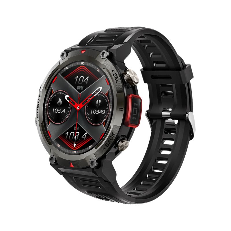 Bearscome S100 Blood pressure,Blood oxygen,LED light,HD Touch,Wireless Calls & Messages,Water-Resistant watch