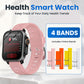 BEARSCOME VEE Bluetooth appel ECG/EKG oxygène sanguin fréquence cardiaque surveillance de la glycémie musique SmartWatch 