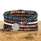 Imperial Stone Bead Hand-Woven Watch With Bohemian Style