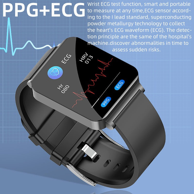 Bearscome ECG+PPG Blood Sugar Monitoring Health Smart Sports Watch