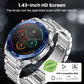 BEARSCOME Max 1 Heart rate Blood Glucose ECG/EKG Blood Pressure Monitoring Bluetooth Talk Smartwatch