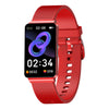 Bearscome EP08 High-end ECG/EKG Blood Sugar Blood Oxygen Monitoring Waterproof Smart Bracelet - Red