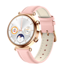 Bearscome 2024 watch 4 pro Women's Blood glucose lipid blood pressure Blood oxygen monitor smart watch - Watch 4 Pro Pink leather Gold shell