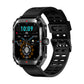Bearscome H22 Indestructible Sports de plein air Smartwatch Fréquence cardiaque Oxygène sanguin Rappel d'appel Bluetooth Musique