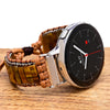 Colorful Imperial stone braided watch band Bohemian style - Brown