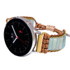 Colorful Imperial stone braided watch band Bohemian style - Jade blue