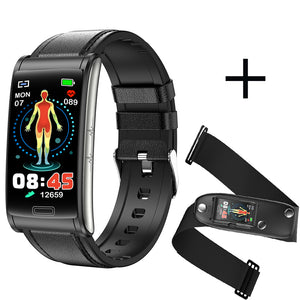 BCBEARSCOME E600 ECG HRV glycémie pression artérielle oxygène sanguin détection du sommeil HD Bluetooth Bracelet intelligent