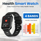Bearscome RIG avec ECG Sang Oxygène Fréquence Cardiaque Surveillance du Sommeil Montre Intelligente de Santé, Étanche, Réception de Message/Appelant, Soins Féminins 