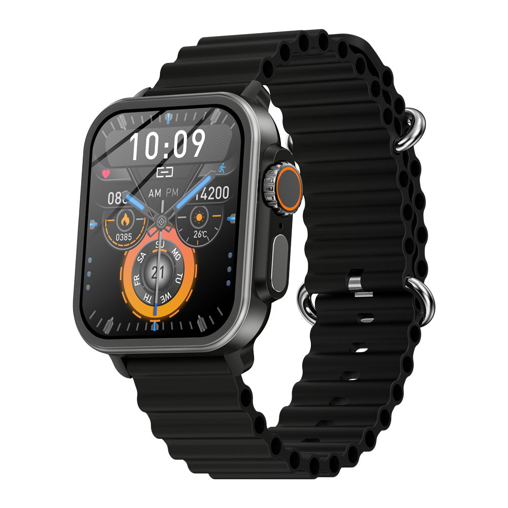 BEARSCOME VEE Bluetooth appel ECG/EKG oxygène sanguin fréquence cardiaque surveillance de la glycémie musique SmartWatch 