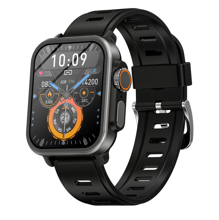 BEARSCOME VEE Bluetooth appel ECG/EKG oxygène sanguin fréquence cardiaque surveillance de la glycémie musique SmartWatch 