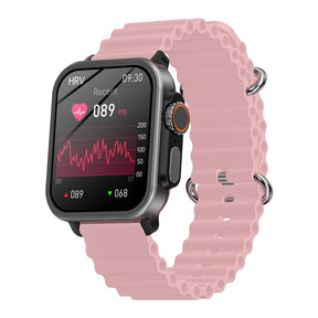 BEARSCOME VEE Bluetooth appel ECG/EKG oxygène sanguin fréquence cardiaque surveillance de la glycémie musique SmartWatch 