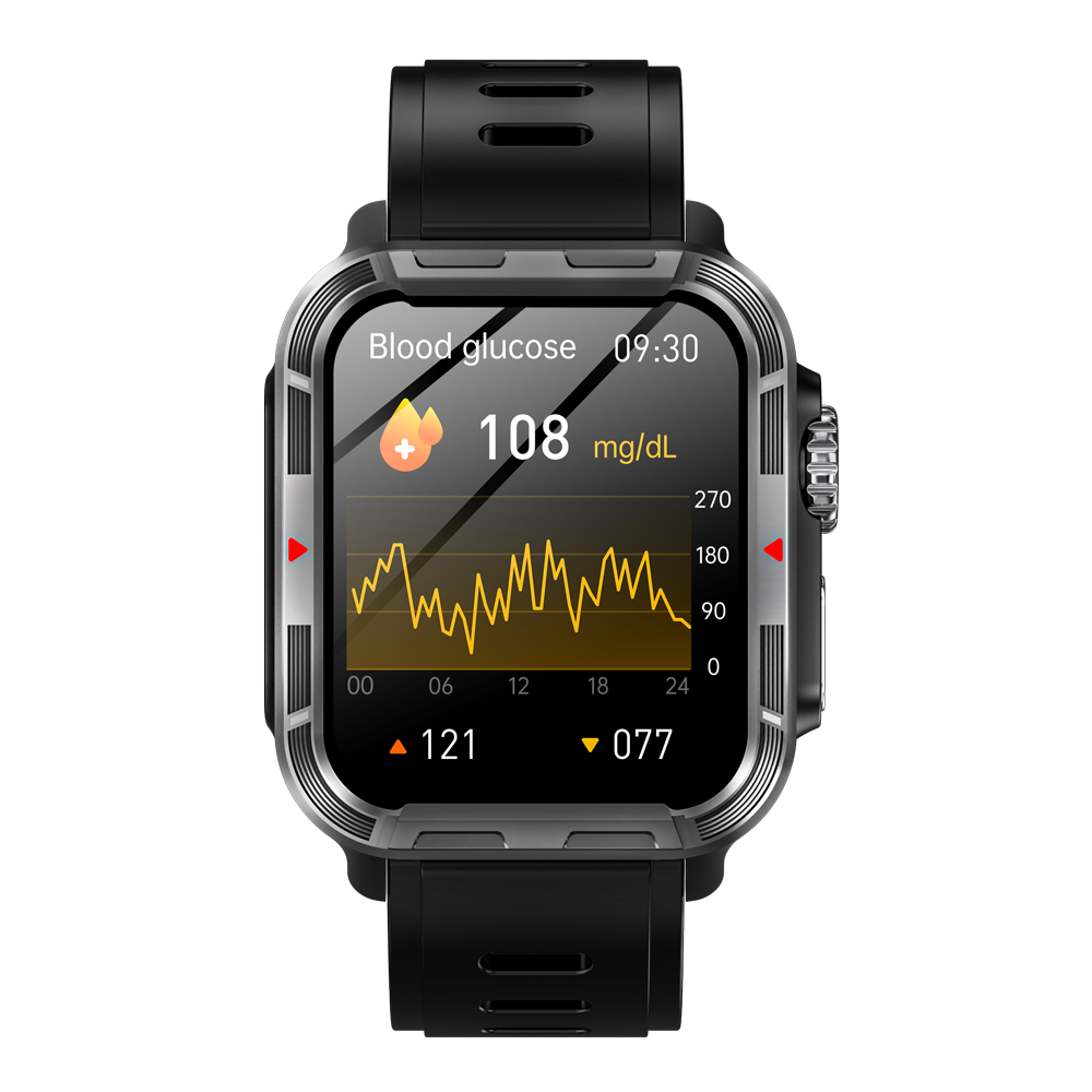 BEARSCOME VEE PRO Rugged Sports Smartwatch for Body composition /ECG/ Blood sugar/Blood pressure/heart rate monitoring