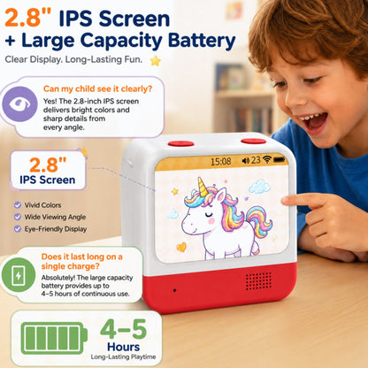 AI Voice Sticker Maker for Kids, Mini Inkless Thermal Printer, Portable Label Maker Machine Box for DIY Crafts
