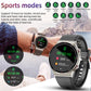 BEARSCOME BCG08 ECG Oxygène sanguin Fréquence cardiaque Surveillance de la santé Montre intelligente, Sommeil, Soins féminins, Imperméable, Réception de message/appelant 