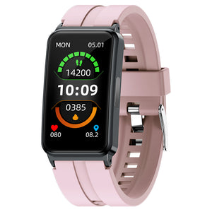 BEARSCOME BCEP01 ECG HRV GLU Surveillance Montre Intelligente, SpO2/Sommeil, Musique, Étanche, Réception Message/Appelant, Soins Féminins