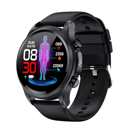 Bearscome BCE400 ECG/EKG Glycémie SPO2 Fréquence Cardiaque Fitness Tracker Étanche Montre Intelligente 