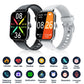 Bearscome BCF107 glycémie pression artérielle fréquence cardiaque oxygène sanguin surveillance du sommeil Bluetooth appel étanche Smartwatch 