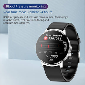 BEARSCOME BCKS02 mesurer la glycémie l'oxygène sanguin la pression artérielle la fréquence cardiaque la montre intelligente Bluetooth 