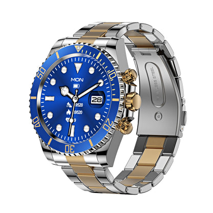 Bearscome AW12 Bluetooth Appel Fréquence Cardiaque Détection de Pression Artérielle Casual Smartwatch